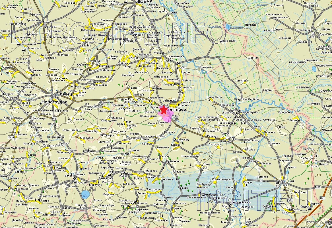 Карта местности укусов клещей